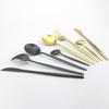 4 шт., черный набор столовых приборов, набор столовых приборов из нержавеющей стали 18/10, нож, вилка, десертная ложка, обеденная посуда, кухонное серебро, набор столовых приборов
