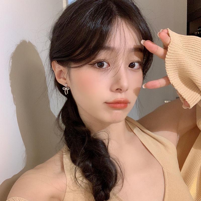 Серьги-гвоздики из серебра 925 пробы с бриллиантами и супер-вспышками в форме банта для женщин, роскошные серьги-гвоздики Tide Light, ювелирные изделия для ушей