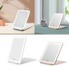 LED Foldable Travel Makeup Mirror Thin Portable Tabletop Cosmetic Mirror