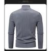 Men S Stand Collar Long Sleeve Jacquard Knit Cardigan Sweater Casual Plus Size