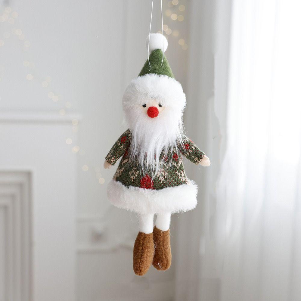 Мультяшный Санта-Клаус, подвесные украшения, мягкие украшения для рождественской елки, подарок на Новый год