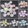 Мелкие сверкающие свободные бусины 16 мм DIY аксессуары Abacus тисненые ювелирные изделия изготовление двухсторонних УФ-материалов мода 10 шт акрил