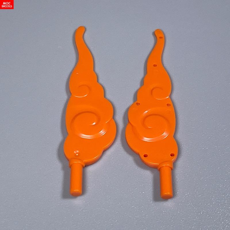 MOC Кубики Огненное Пламя Счастливое Облако 68547 80519 4см Фигурка Городская Модель Аксессуары Строительные Блоки Детские Игрушки