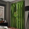 Bamboo And Frog Window Curtains Curtains for Living Room Decorative Items Living Room