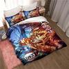 Убийца демонов, подарок из аниме-мультфильма King Twin Double Детский комплект постельного белья из микрофибры или полиэстера Пододеяльник Покрывало с