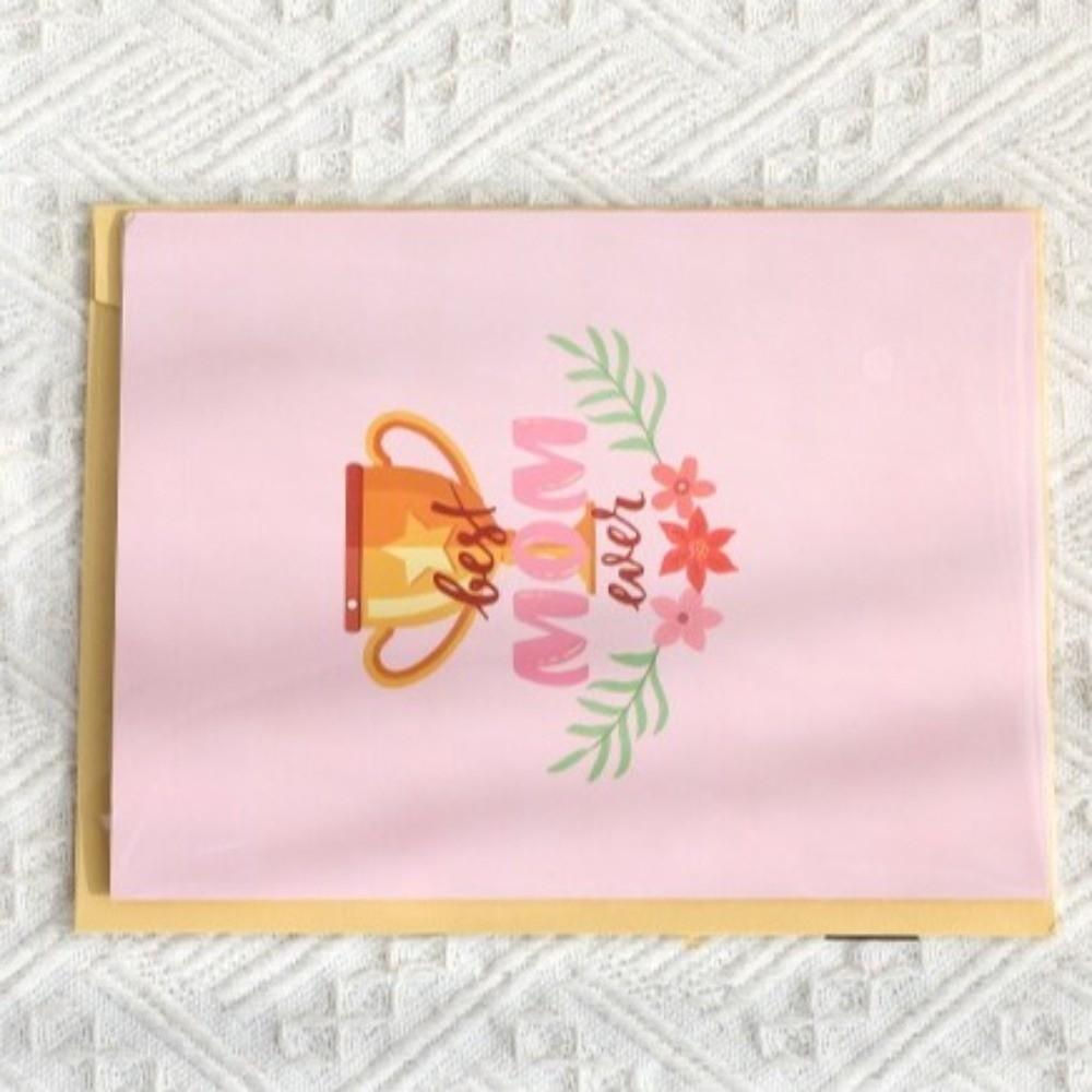 Paper Greeting Cards Pop Up Flower Bouquet Card New Handmade Card Mother's Day