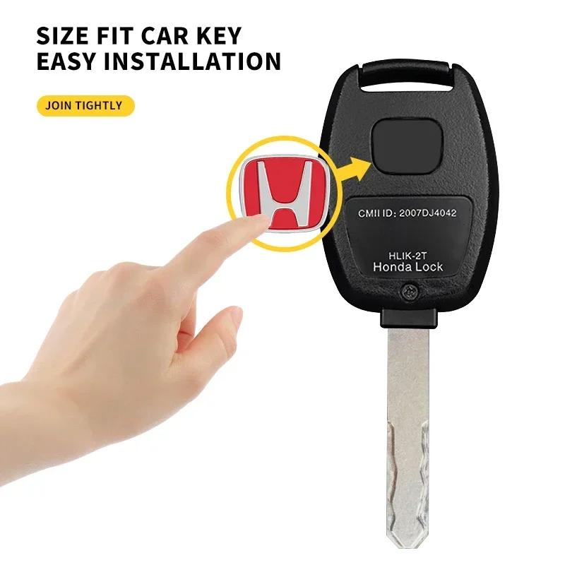 5/10pcs 13mm 14mm Car Key Emblem Stickers Auto Door Keyhole Logo Decals For Honda Civic Accord CRV Hrv Jazz Auto Accessories