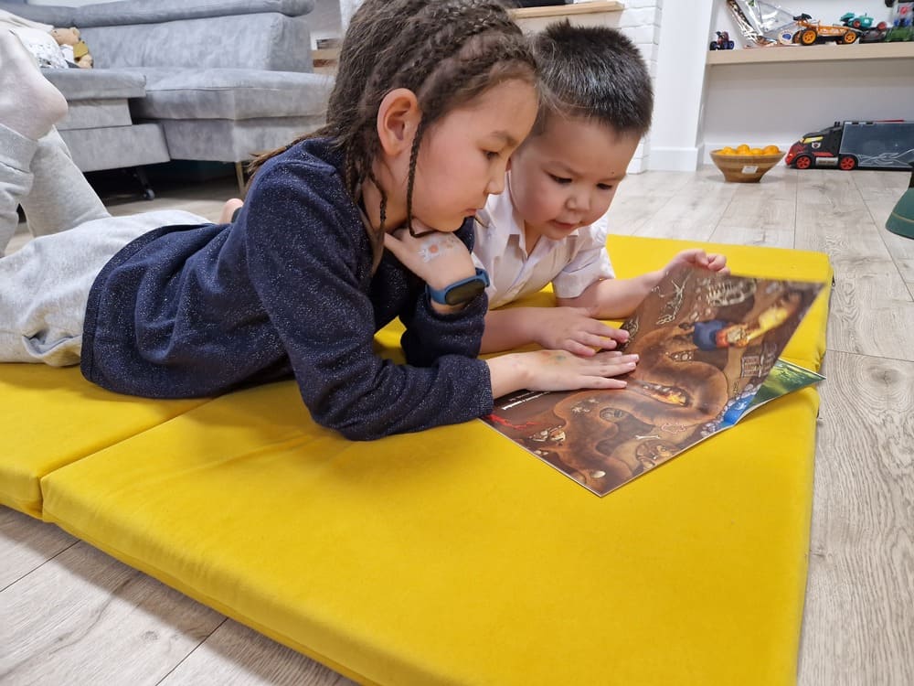 Square Play Mat 120 Cm - Yellow