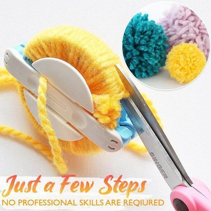 4 шт./компл. DIY ткацкий станок комплект для изготовления помпонов пуховый шарик игла ткача ремесло помпоны машина для изготовления шариков для волос DIY изготовление игрушек