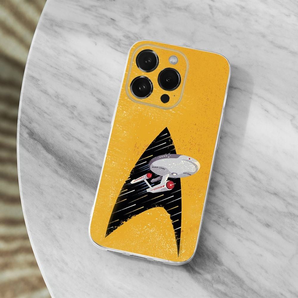 S-Star T-Trek Ships Art Phone Case For iPhone 16,15,14,13,12,11 Pro,Max,Plus,X,XS,XR,SE,Mini Transparent Soft Cover