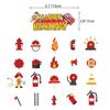 High Quality Fire Department Party Supplies Firefighter Theme Cake Insert Balloon Pull Flag Set