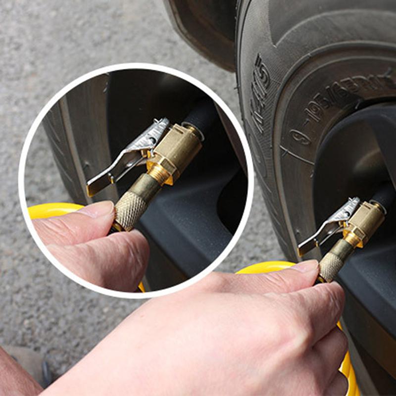 Горячий автомобильный латунный 8 мм соединительный адаптер автомобильный шинный воздушный патрон насос клапан зажим зажим аксессуары для компрессора
