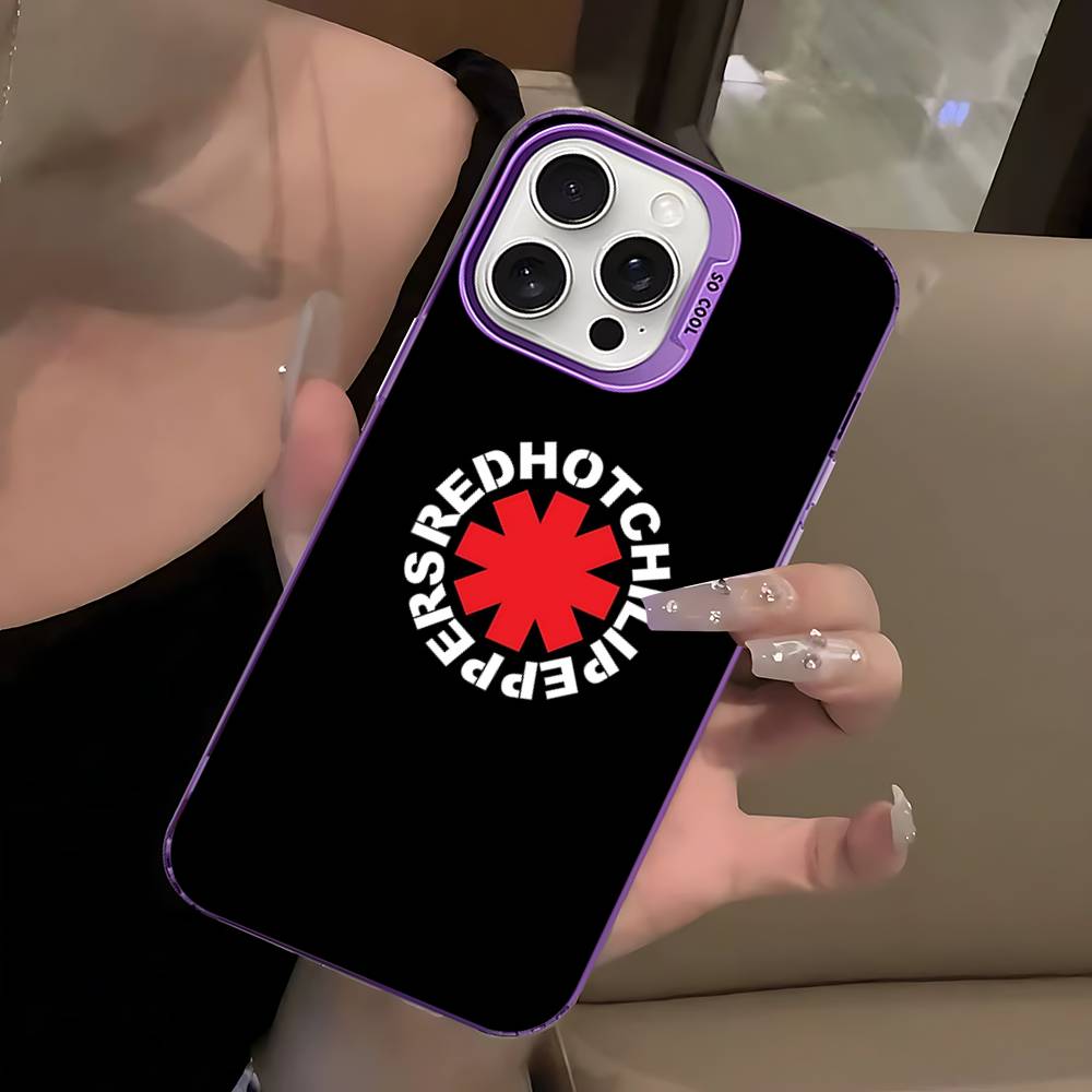 Чехол для телефона группы Red Hot Chili P-Peppers Цвет Серебристый Корпус Для IPhone 17 16 15 14 13 12 11 Pro Max Plus