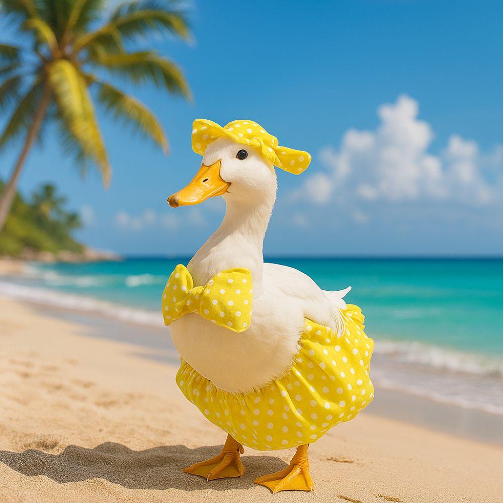 Breathable Goose Bikini Costume Novelty Porch Goose Outfit Charming Duck Goose Bikini Beach