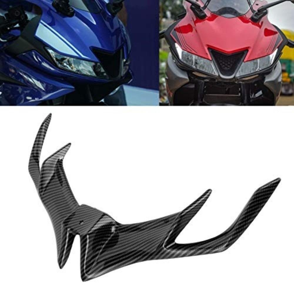 Carbon Fiber Style Front Fairing Winglet Fairing Wing Cover Motorcycle Fairing Modification