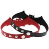Punk Rock Choker Collar Faux Leather Necklace Gothic Masquerade Jewelry