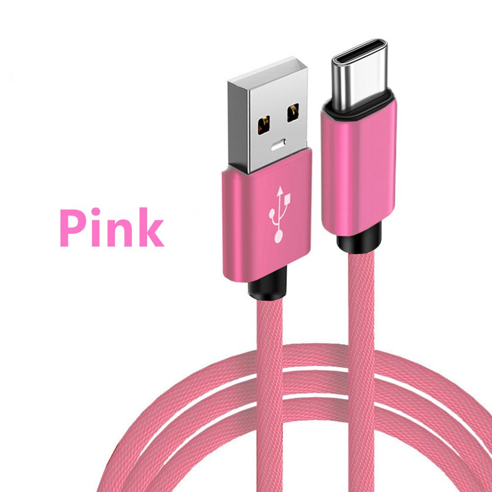 USB A к Type C нейлоновый плетеный провод зарядный кабель дата синхронизация кабель 3A быстрая зарядка для Samsung Android USB C мобильный телефон