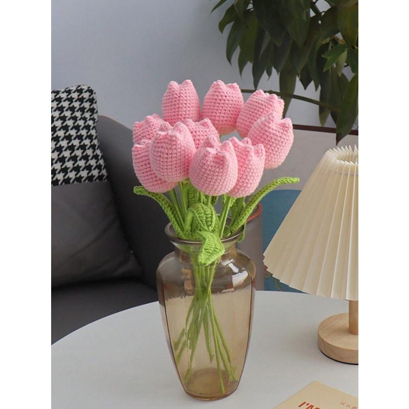 1pc Handmade Imitation Tulip Flower for Mother's Day, Teacher's Day, Valentine's Day Gift or Flower Arrangement (Random Delivery)