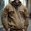 Men's Hoodies Sweatshirt Solid Color Long Sleeve Pullover Street Coats Casual Spring Tops Sweatshirt
