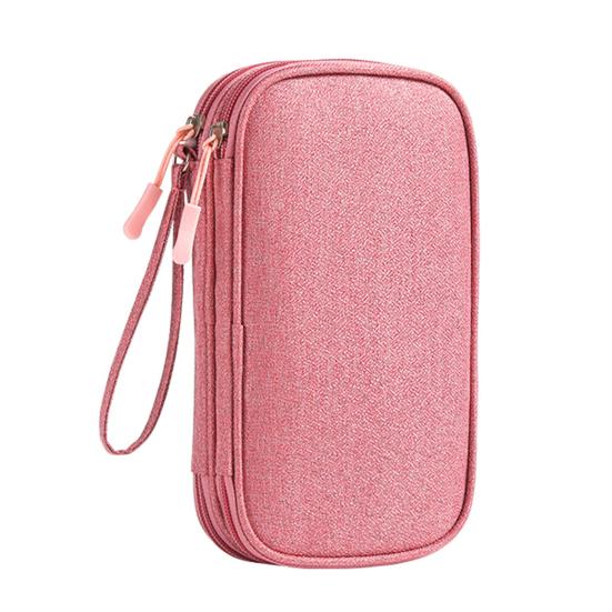 Portable Cable Organizer Bag Electronics Accessories Storage Pouch Waterproof Cable Bag for Chargers Power Bank USB Cables Earphones SD Cards