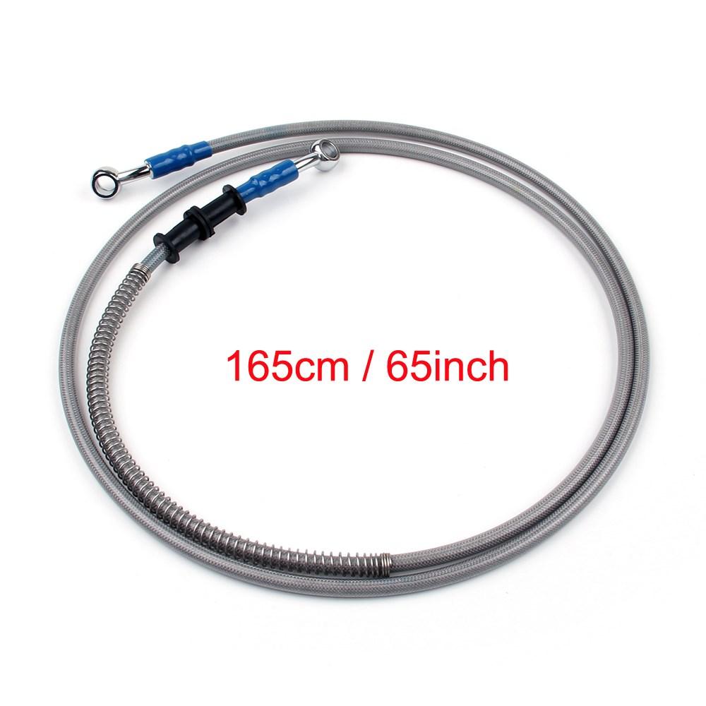 165cm/65" M10 Brake Oil Hose Line Banjo Fitting Stainless Steel End