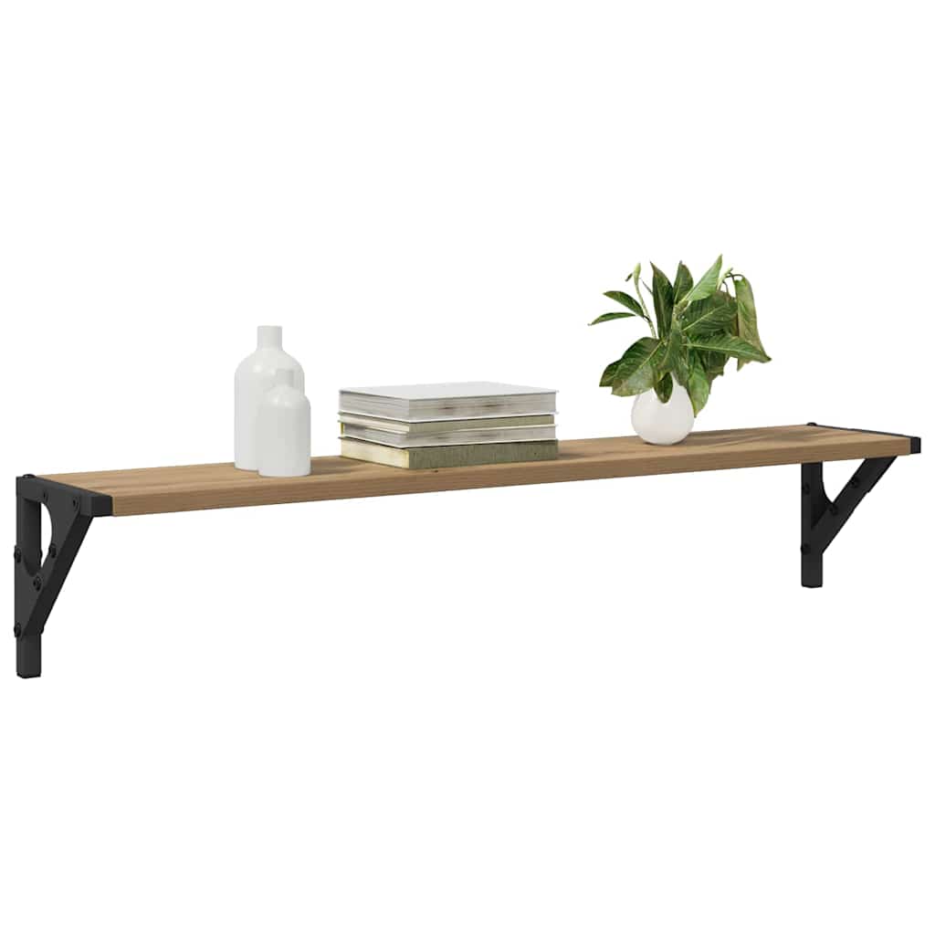 Wall Shelves 2 pcs Artisan Oak 80 x 15 x 15.5 cm Wood Based Material