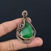 Изумрудная подвеска, Подвеска из медной проволоки 999 пробы, Ювелирные изделия с драгоценными камнями, Подвеска ручной работы, Потрясающие украшения, Подарок для нее