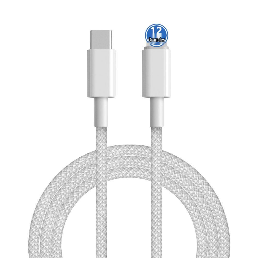 Кабель для быстрой зарядки 6A PD20W цвета макарон для устройств Apple и Android