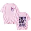 IVE Kpop T-shirt 2024 The 1ST World Tour Show What I Have Merch Crewneck Short Sleeve Tees Men Women Streetwear Fashion Clothes