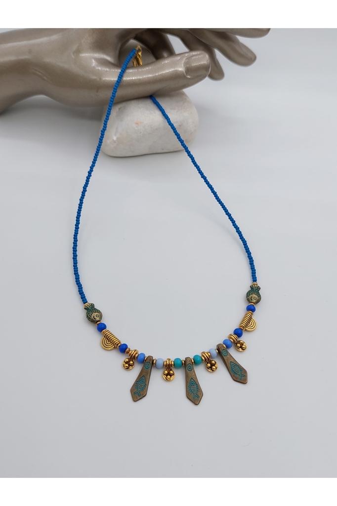 Подарок на день рождения, этническое подлинное хиппи, богемное модное ювелирное ожерелье ручной работы