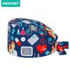 Medical Printing Men's Surgical Cap Pet Hospital Clinic Vet Dentist Scrubs Hats Lab Surgeon Hat Nurse Scrubs Caps