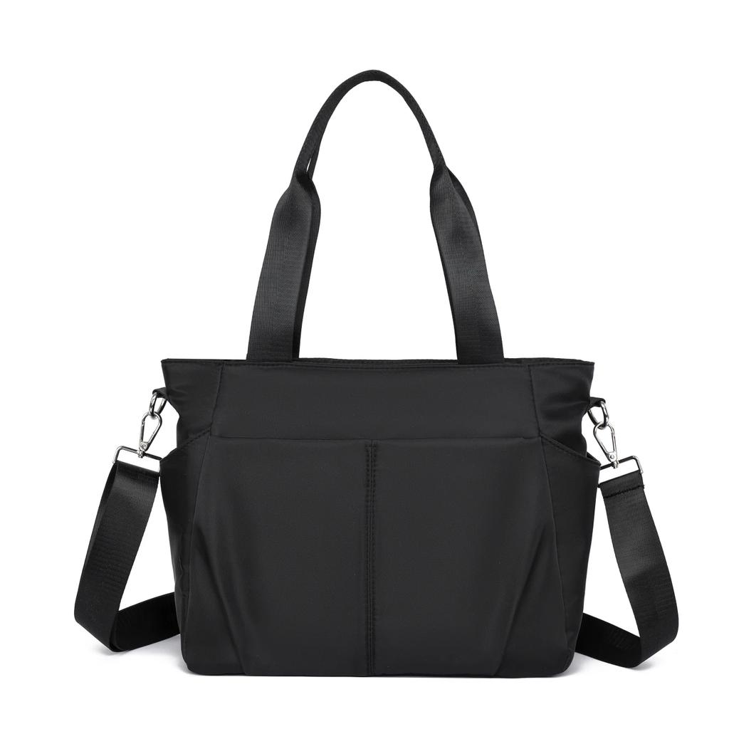 Solid Color Nylon New Product Women's Bag Zipper Versatile Casual Soft Shoulder Simple Large Capacity Crossbody Bag