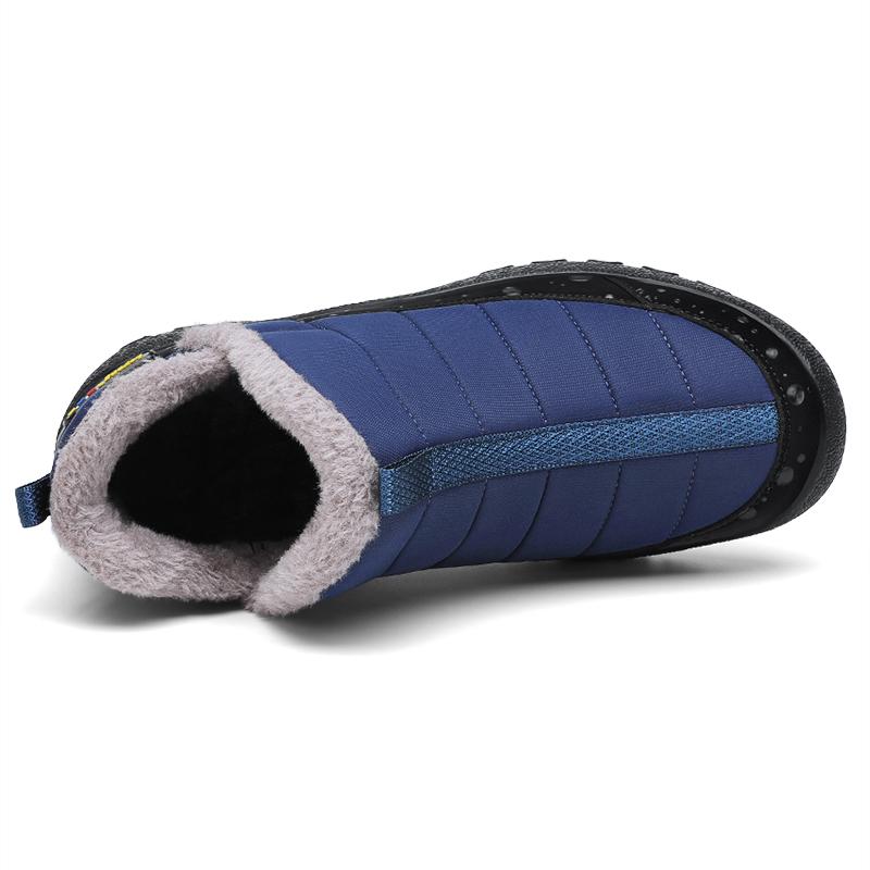 Men's Plush Shoes Snow Boots 2024 New Warm Plush Thicken Winter Outdoor Men Casual Shoes Men Cotton Shoes Botas Hombre Footwear