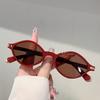 Cute Oval Sunglasses Women Fashion Simple Candy Color Rim Outdoor Shades New Trendy Brand Design Korean Style Sun Glasses