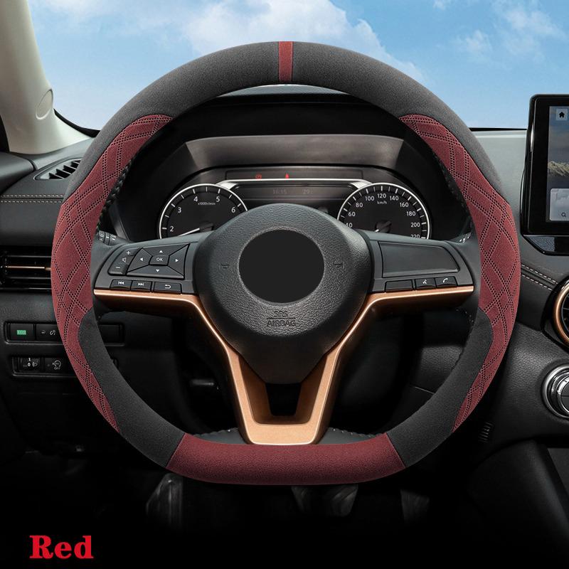 Для Nissan Ariya Rogue Qashqai X-Trail MAXIMA Leaf Versa замшевый чехол на руль автомобиля противоскользящий износостойкий аксессуары для украшения интерьера