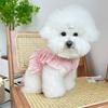 Тонкая тканевая юбка для собаки Мягкая одежда для питомца Чихуахуа Весенний жилет для собаки Кошка