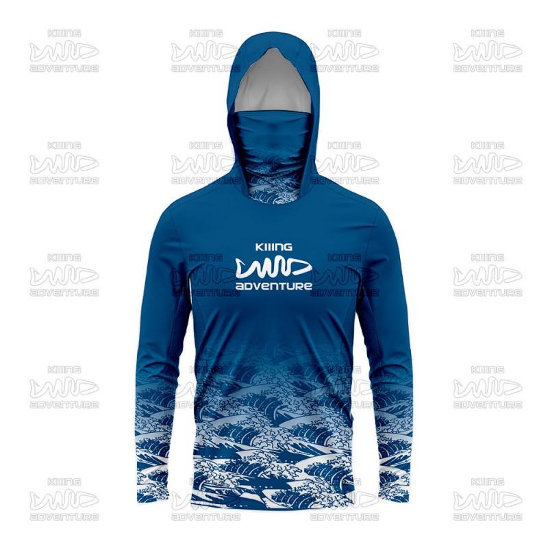 Mens Quick-Dry UV Protection Fishing Hoodie Long Sleeve Outdoor Sport Top UPF50 Breathable Wear