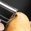 Овощечистка высокого качества Кухонные аксессуары Инструменты для приготовления пищи Овощечистка из нержавеющей стали 304 17 см Многофункциональная овощечистка для картофеля Двойная строгалка-терка