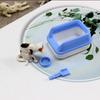 Yousheng 3Pcs Mini Cat Litter Box Set for 1:12/1:6 Doll Houses Handcrafted Food Bowl Tiny Scoop Miniature Scene Model Doll Home Decoration Toy