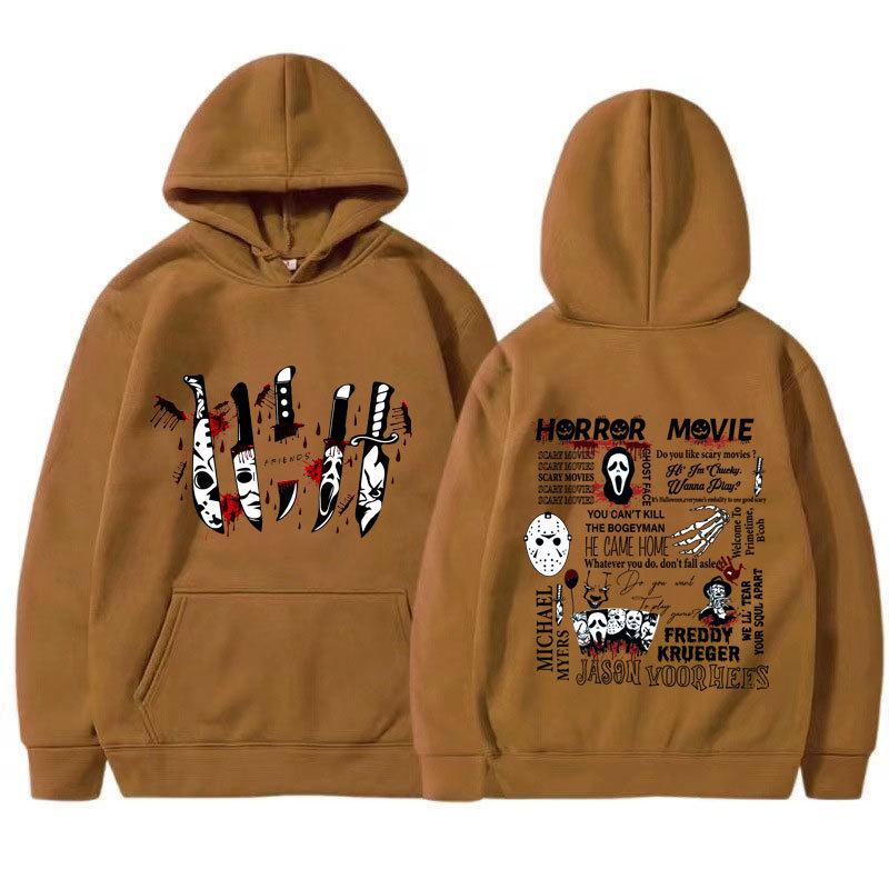 Friends Knife Horror Movie Halloween Hoodies Causal Unisex Hoodies