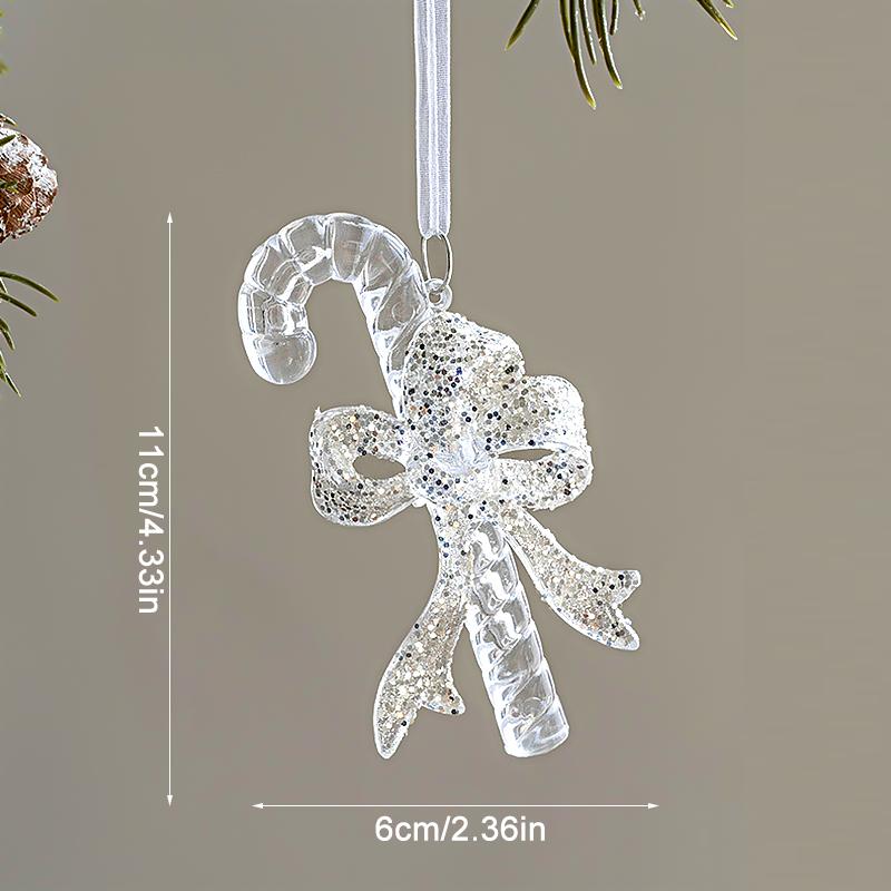 1 шт. Подвески в виде оленя на рождественскую елку из кристально чистого акрила для дома, подарочное украшение на Рождество