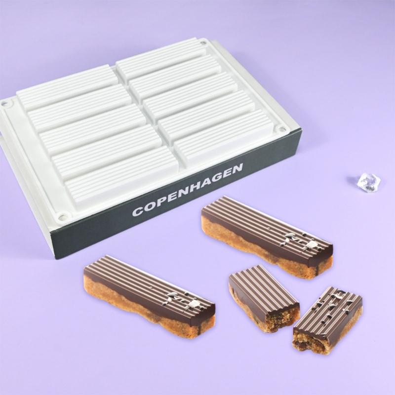 Vertical Stripes Silicone Molds Nonstick Mousses Cake Molds Cake Decorating Tool for Truffles Cheesecakes Easy to Clean