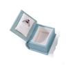 Creative Book Shape Ring Box Velvet Jewelry Packaging Durable Engagement Ring Case  Gift Box