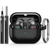 Чехол для samsung buds 3/galaxy buds3 pro с чистящим набором силиконовый защитный чехол для galaxy buds 3 buzz 3Pro с брелком