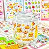 30 Sheets Notebook Decor Food Guide Series PET Stickers Sweet Dessert Scrapbooking DIY Decoration Stickers for Journal Craft