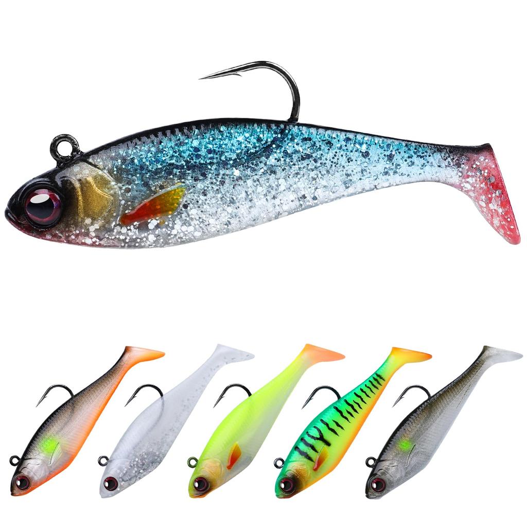 TRUSCEND Jig Lure Fishing Fishing Lure Swim Head Realistic Подходит для соленой и пресной воды Подходит для форели Сибаса Голубой рыбы Сома Испанский