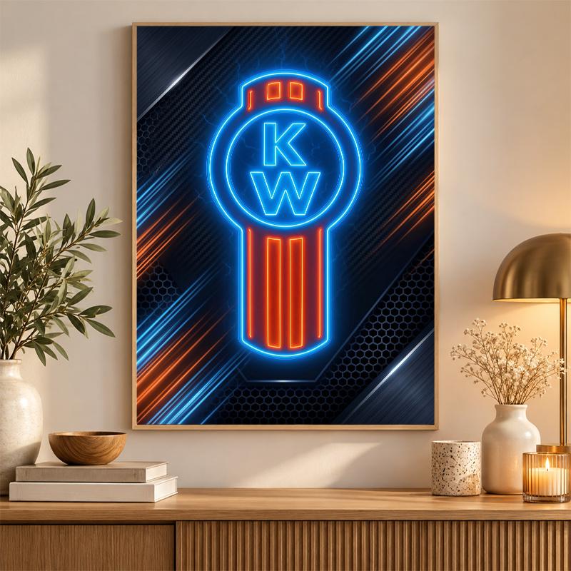 Kenworth Diamond Painting Kit 5D Full Drill DIY Diamond Mosaic Wall Art Home Decor