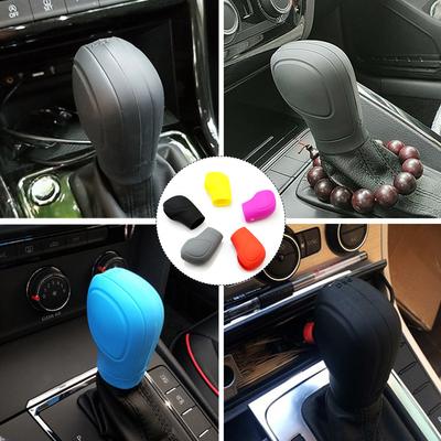 Автомобильный силиконовый чехол для ручки автоматического переключения передач, противоскользящий шарик для ручки переключения передач, универсальная ручка переключения передач, негорючие воротники