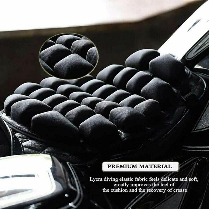 Motorbike Pillow Pad Cover Motorcycle 3D Comfort Gel Seat Cushion Universal Air Anti Slip Gel Seat Sunscreen Durable