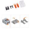 75Pcs Box Electrical Lever Wire Connectors 2 Port 3 Port 5 Port Electric Cable Clamp Quick Wire Terminal Connector